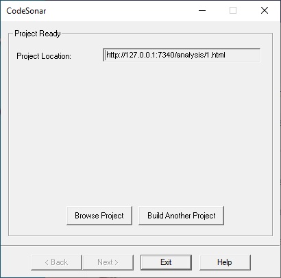 Screenshot: Windows build wizard, screen 4