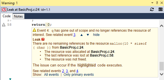 screenshot fragment: Code tab