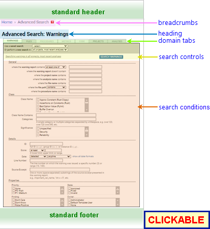Annotated Screenshot: Advanced Search Page