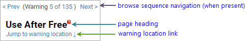 screenshot fragment: page heading and links