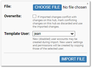 screenshot fragment: annotation import dialog