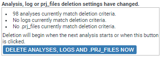 screenshot: feedback message