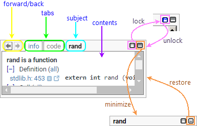 locking the information window