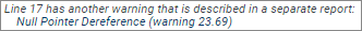 Screenshot fragment: annotation for Other Warning