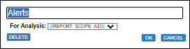 screenshot: alerts dialog