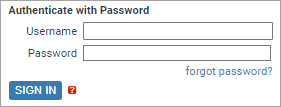 screenshot fragment: Sign In tab