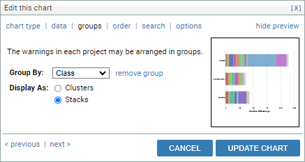 screenshot: chart wizard after specified changes