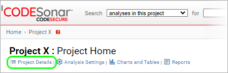screenshot: analysis page with location of show logs link marked