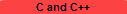 C and C++